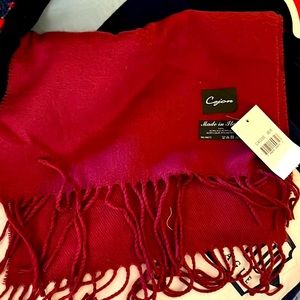 NWT! Red Acrylic Scarf
